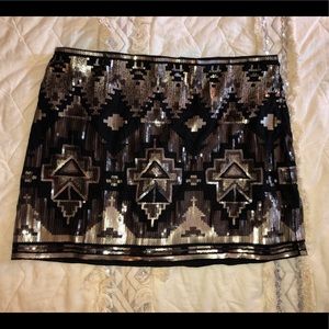 Sequin Mini Skirt